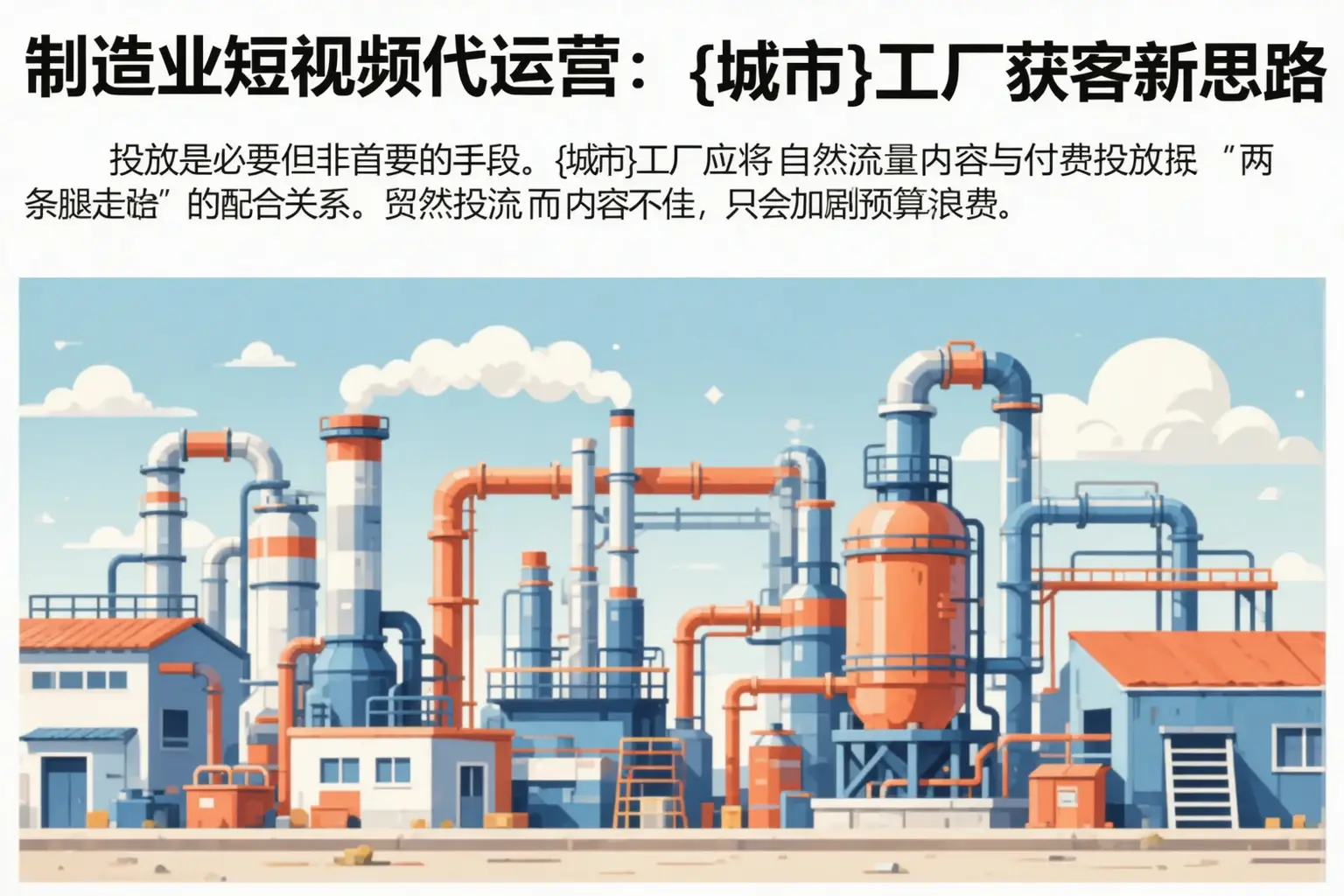 制造业短视频代运营：新野工厂获客新思路